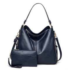 2 Piece Women's Bag,Clutch Bag,Cross-Border Portable PU Shoulder Casual Bag